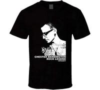 Chester Bennington Linkin Park Rock Legend Memorial Fan T Shirt Men T-Shirt 100% Cotton Top Tee Black XL