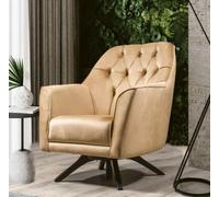 Chesterfield beige luxe Fauteuil Lounge monoplace Fenseh Meuble Nouveau