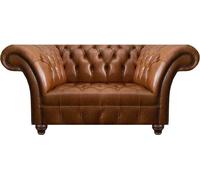 Chesterfield brun en cuir deux places designer canapé 2 places en similicuir