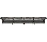 Chesterfield Designer Canapé Salon Canapé Luxe Coussin 4 places