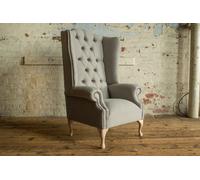 Chesterfield Fauteuil à oreilles Canapé Fauteuil rembourré Chaise de salon Relax Club