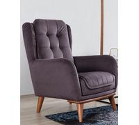 Chesterfield Fauteuil Relax Club Canapé Une place Canapé Rembourré Meuble Marron