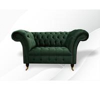 Chesterfield Lounge Club Fauteuil Canapé Coussin Canapé 1 place Meuble Canapé Velours Nouveau