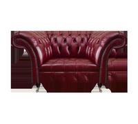 Chesterfield rouge Fauteuil de salon Designer cuir monoplace 1 place