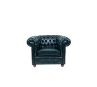 Chesterfield vert foncé Fauteuil Lounge Salon Télévision Une place