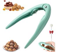 Chestnut Peeler, Nutcracker Chestnut Nuts Opener Clip, Multi-functional Nut Tongs for Chestnuts, Walnut, Pecan & Hazelnut, Non-slip Handle for Home Kitchen (Green)