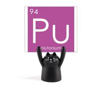 Chestry Éléments de table périodique Actinide Plutonium PU Support mémo dessin animé Chat Noir Décoration
