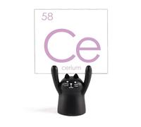 Chestry Éléments de table périodique Lanthanide Cérium Ce Memo Support Dessin animé Chat Noir Décoration