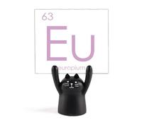 Chestry Éléments de table périodique Lanthanide EUR EU Support de mémo Dessin animé Chat Noir Décoration