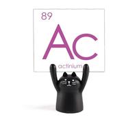 Chestry Elements Support de table périodique Actinium Actinium Support de mémo Motif chat Noir