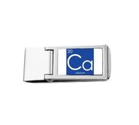 Chestry Elements Table d'époque alcaline Terre Métal Calcium Ca Slim Pince à billets Support de poche Portefeuille de poche