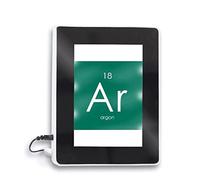 Chestry Elements Tableau périodique Rare Gas Argon Ar Magic Miroir lampe multifonction