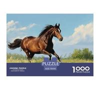 Cheval 1000 Pièce Puzzle Jeu De Famille Classique Jigsaw Puzzle Jeu De Défi Unique pour Cadeaux De Voyage, Présent 70x50cm/1000pcs