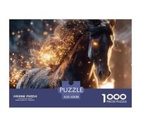 Cheval 1000 Pièce Puzzle Jeu De Famille Classique Jigsaws Jeu De Défi Unique pour Cadeaux De Voyage, Présent 52x38cm/1000pcs