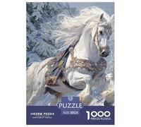 Cheval 1000 Pièce Puzzle Jeu De Famille Créatif Animaux Jigsaws Jeu De Défi Unique pour Adultes Et Enfants 38x26cm/1000pcs