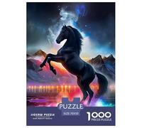 Cheval 1000 Pièces Galloping Cheval Puzzle Adulte Un Puzzle Difficile Jeu Éducatif Défi Jouets Enfants Jeu De Puzzle pour Toute La Famille Cadeaux pour Femmes Cadeaux pour Hommes 70x50cm/1000pcs