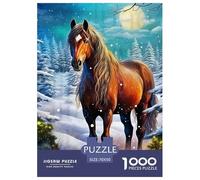 Cheval 1000 Pièces Galloping Cheval Puzzle Adulte Un Puzzle Difficile Jeu Éducatif Défi Jouets Enfants Jeu De Puzzle pour Toute La Famille Décoration De La Maison 70x50cm/1000pcs