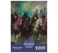 Cheval 1000 Pièces Puzzle Jeu Éducatif Créatif Jigsaws Défi Couleur pour Adultes Et Enfants 52x38cm/1000pcs