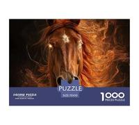 Cheval 1000 Pièces Puzzle Jeu Éducatif Créatif Jigsaws Jeu De Défi Unique pour Cadeaux De Voyage, Présent 70x50cm/1000pcs
