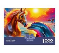 Cheval 1000 Pièces Série Animal Puzzle Adulte Un Puzzle Difficile Jeu Éducatif Défi Jouets Divertissement Puzzles Classiques Pour Adultes Et Enfants À Partir De Jeu De Puzzle Pour Toute La Famille Déc