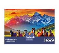 Cheval 1000 Pièces Série Animal Puzzle Adulte Un Puzzle Difficile Jeu Éducatif Défi Jouets Divertissement Puzzles Classiques Pour Adultes Et Enfants À Partir De Jeu De Puzzle Pour Toute La Famille Déc