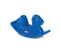 Little Tikes Cheval à bascule Rocking Horse Activité et motricité Poignées faciles Selle stable Bleu