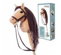 Cheval à bascule A4 | Cheval à bâton | Hoppihorse beige | + ensemble d'accessoir