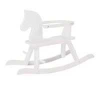 Cheval À Bascule Évolutif En Bois Avec Anneau De Protection Amovible - Roba - Blanc