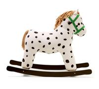 Kid's Concept Cheval à bascule Pippi Blanc-noir