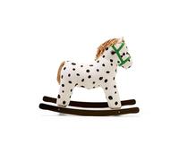 Kid's Concept Cheval à bascule Pippi Blanc-noir