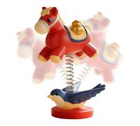 Cheval à bascule - Figurine réaliste de collection de bureau | Décorations pour cheval à bascule | Pour famille, amis, adultes, hommes et femmes, pour maison, environnement intérieur, bureau, studio
