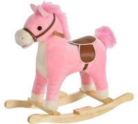 Cheval à bascule, Fonctions interactives, Encourage le jeu actif, Sûr et stable, Rose
