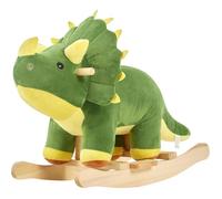 Cheval à Bascule FUNLIO Tricératops Vert Mignon pour Bébés 1-3 Ans