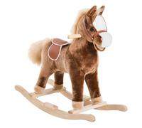 cheval à bascule HOMCOM Bois 74x33x62cm Marron