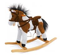 Milly Mally Mustang, 3 année(s), Noir, Marron, Blanc, Peluche, Bois, Cheval, 30 kg, CE marron TU