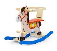 Cheval à bascule Milly Mally Lucky 12 - Bleu/Rouge Bleu G