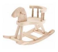 Cheval a bascule miniature en bois a peindre Multicolore G