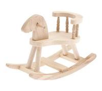 Cheval a bascule miniature en bois a peindre Multicolore G