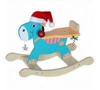 AIYAPLAY Cheval à Bascule pour Enfants, âne Jouet à Bascule bébé en Bois avec Guidon et Base Stable, intérieur et extérieur, Cadeau pour garçons et Filles 2 à 5 Ans, Vert foncé