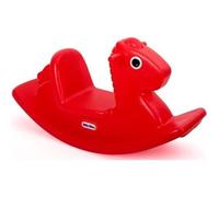 Cheval à bascule rouge Little Tikes - Siège haut dossier et poignées faciles à attraper - A partir de 9 mois