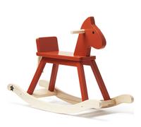 Cheval à bascule rouge orangé Carl Larsson