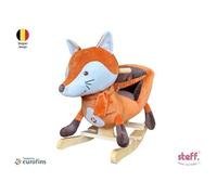 Cheval à bascule - Stefano fashion - Renard - 1 à 3 ans - Sangle de sécurité - Cadre en bois