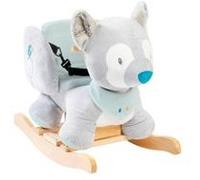 NATTOU Animal à Bascule Loup Tiloo, 10-36 Mois, 60 x 36 x 50 cm, Gris 498142