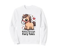Cheval à Travers Les Contes de fées Mignon Poney Kawaii Sweatshirt