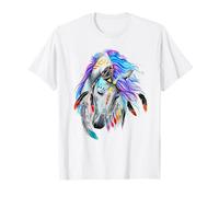 Cheval à Vent Indien Tribal amérindien Art amérindien T-Shirt