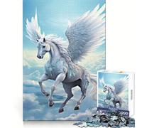 Cheval ailé dans Le Ciel Puzzle 1000 pièces pour Adultes Exercice Mental Évasion sereine (38x52cm)