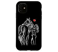 Cheval Amant Chevaux Fille Femmes Équitation Coque pour iPhone 11