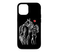 Cheval Amant Chevaux Fille Femmes Équitation Coque pour iPhone 12/12 Pro