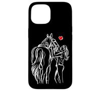 Cheval Amant Chevaux Fille Femmes Équitation Coque pour iPhone 15