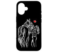 Cheval Amant Chevaux Fille Femmes Équitation Coque pour iPhone 16